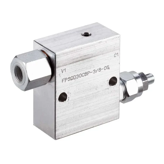 Sorrendszelep - csővezetékes - G1/2" - 50-220bar - FPSQ-D-30-CB-R1/2-S-20 - acél Sorrendszelep - csővezetékes - G1/2" - 50-220bar - FPSQ-D-30-CB-R1/2-S-20 - acél