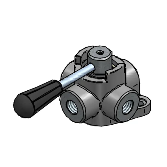 4 utas útváltó G 3/8" középáll. teherm. - HVDCUK43OG06GL