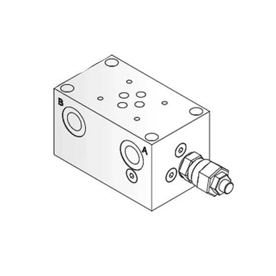 Alaplap - NG06 - alumínium - oldalsó - 50-220 bar - G3/8" Alaplap - NG06 - alumínium - oldalsó - 50-220 bar - G3/8"