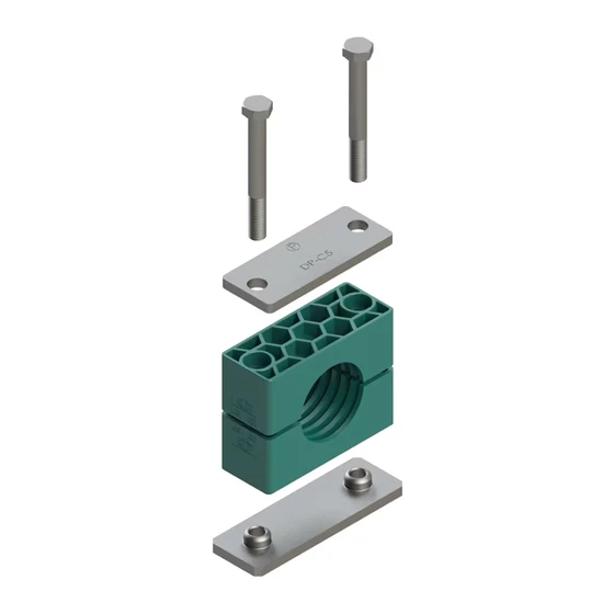 RCP1-220 PP nehéz Csőbilincs komplett - HQBCCP02201