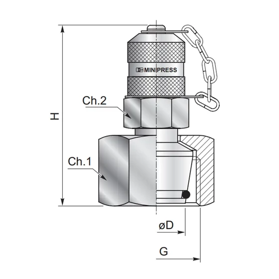 DKOS08/M16×2 MNMB DKO 08S Mérőpont - HQCPMP08S0