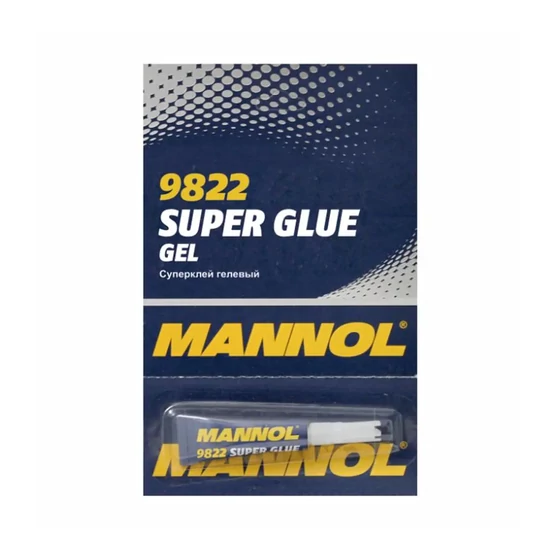 Pillanatragasztó - MANNOL 9822 / 3g - univerzális, gél halmazállapotú Pillanatragasztó - MANNOL 9822 / 3g - univerzális, gél halmazállapotú