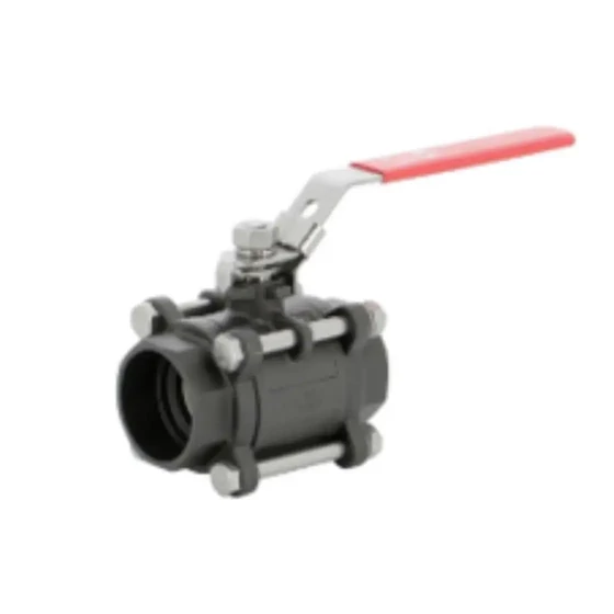 Ball valve - 2" - 3-parts carbonsteel, DN50 PN40, socket weld (SW), with lever