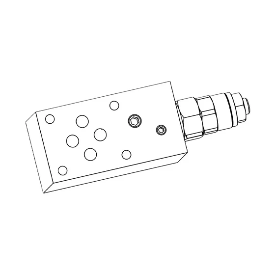 Double counterbalance sandwich valve - NA06 - MVS 06-OV-D-B-1-2-10 - 60-220bar - steel