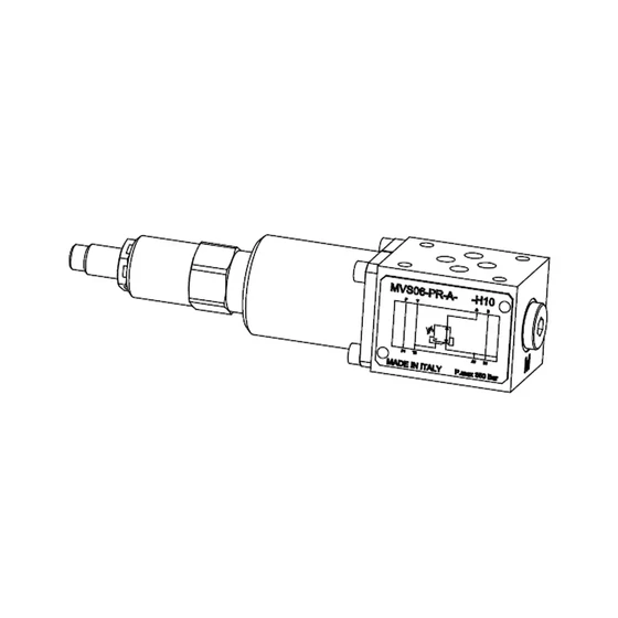 MVS-06-PR-P-165-L-H-10 30-165bar NA06 P-ági Nyomáscsökkentő közlap - HVNCK06P2M165