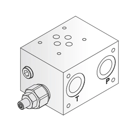 Picture 1/2 -Subplate - NG06 - 100-350bar - ES 610-08-38-1-4-H