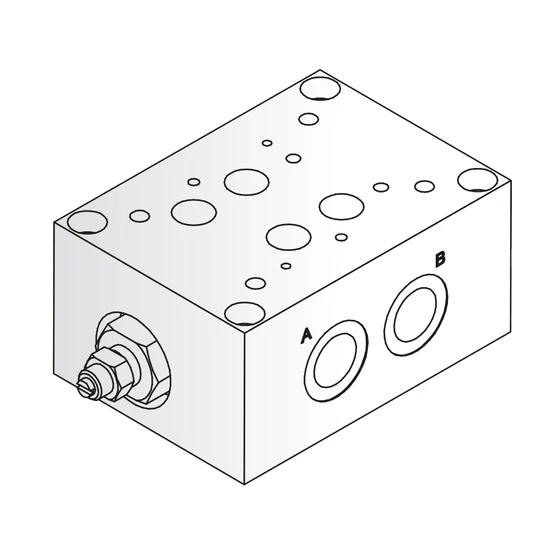 Kép 1/2 - 10-245bar NG16 G1" oldalsó acél Alaplap - HVGA16S0210011H