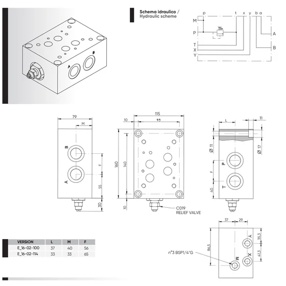 Picture 2/2 -Subplate - NG16 - ES 16-02-100-0