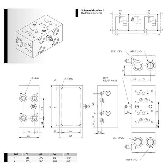 Picture 2/2 -Monoblock - NG16 - 245-350bar - ES 16-06-100-02-1-2