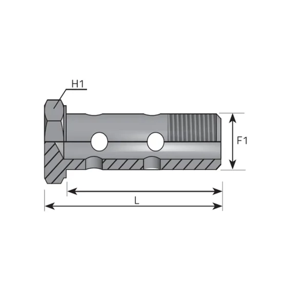 Picture 2/2 -Tube Coupling - G3/8" - long