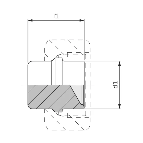 Kép 2/2 - Záródugó hollanderbe - BUZ 12 L/S
