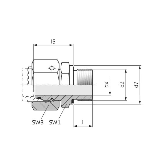 Picture 2/2 -Tube Coupling - EGE 08-SR