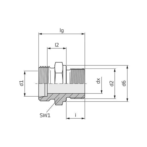 Picture 2/2 -Tube Coupling - GE 06-SM