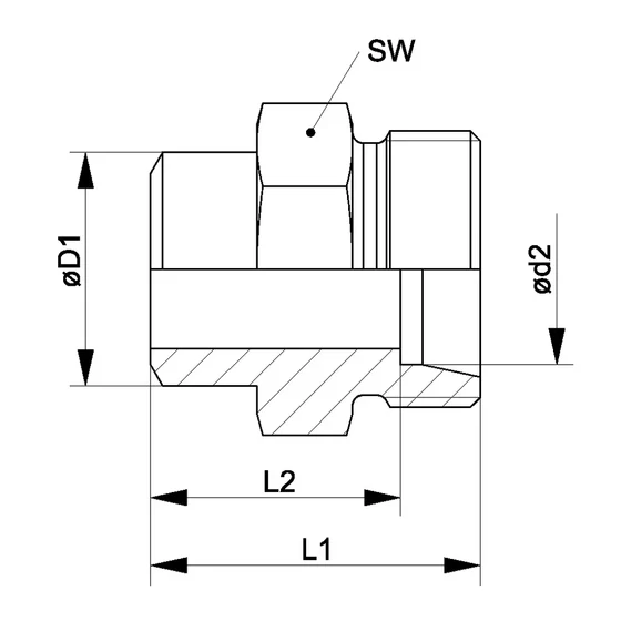 Picture 2/2 -Tube Coupling - AS 10-L