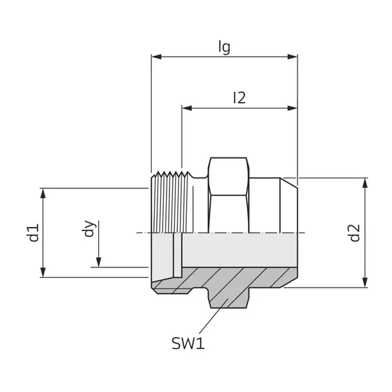Picture 2/2 -Tube Coupling - AS 12-S
