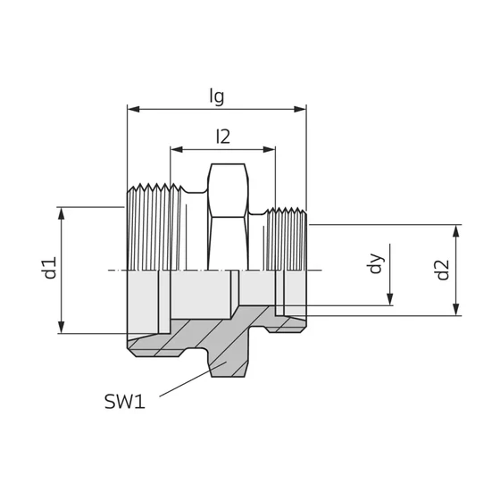 Picture 2/2 -Tube Coupling - GR 20/16-S