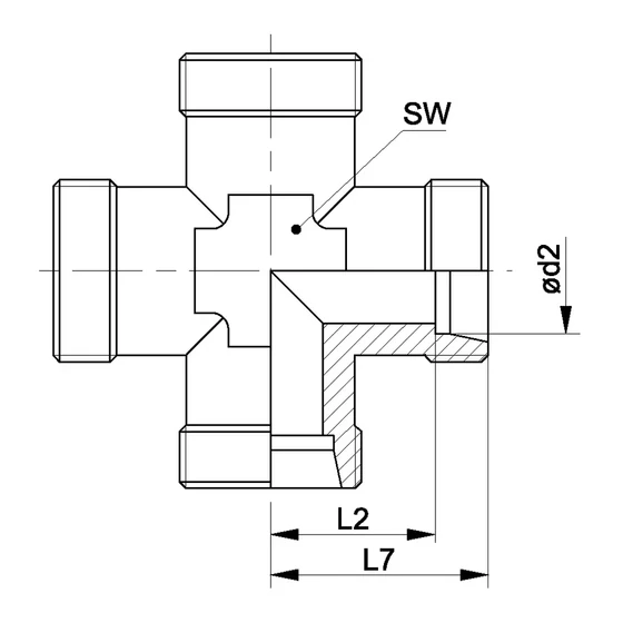 Picture 2/2 -Tube Coupling - (K) 08-L
