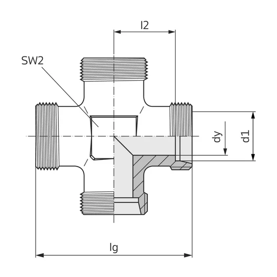 Picture 2/2 -Tube Coupling - (K) 12-S