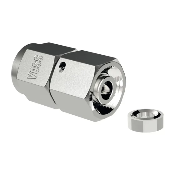 Picture 1/2 -Tube Coupling - MAVE 06-LR 1/4"
