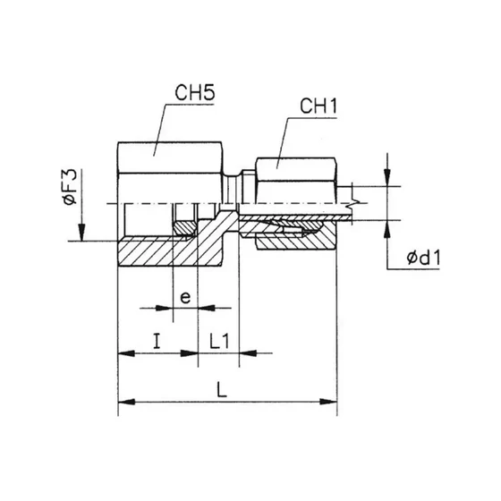 Picture 2/2 -Tube Coupling - MAV 08-SR 1/2
