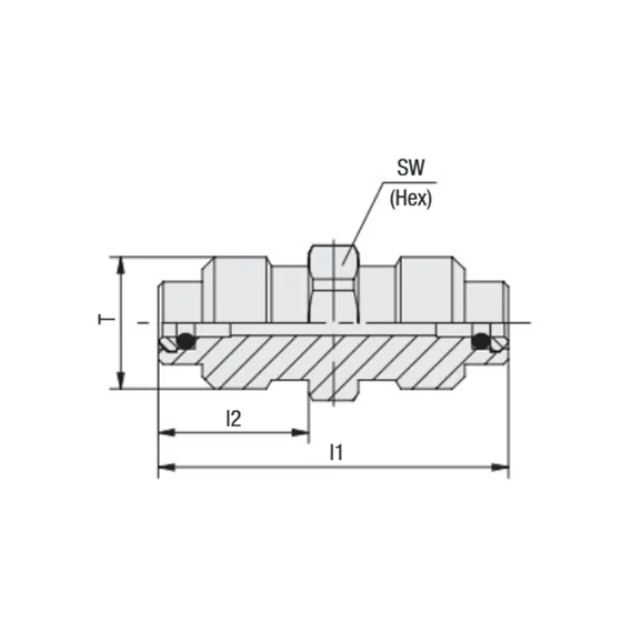 Picture 2/2 -Tube Coupling diagnostic hose junction - M16×2 - M16×2