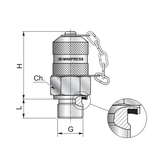 Test Point - EMA3 BSP 1/4" - MNMB C 1/4"