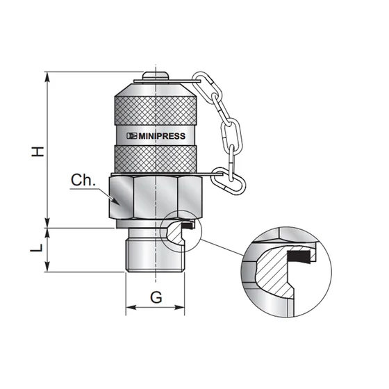 Test Point - EMA3 M12×1,5 - MNMB C M12×1,5