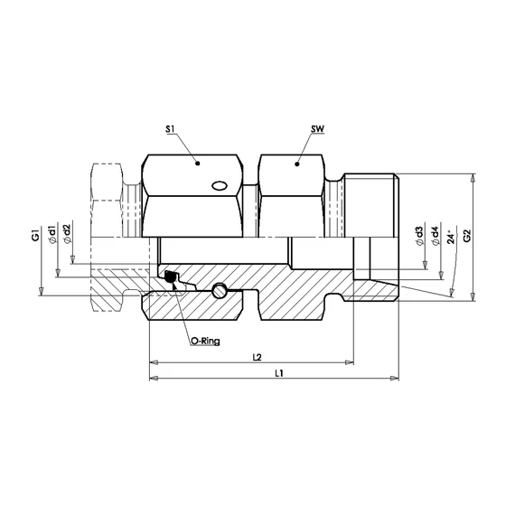 Picture 2/2 -Tube Coupling - RED 15/08-L