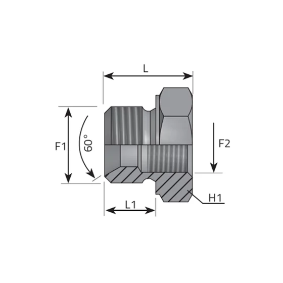 Tube Coupling RI (K-B) G6/4"-G1/2"
