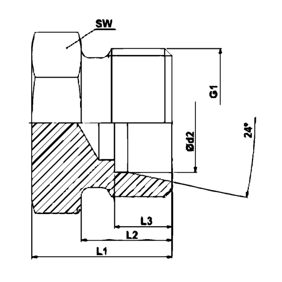 Kép 2/2 - Zárócsavar hollanderbe - ROV 35-L