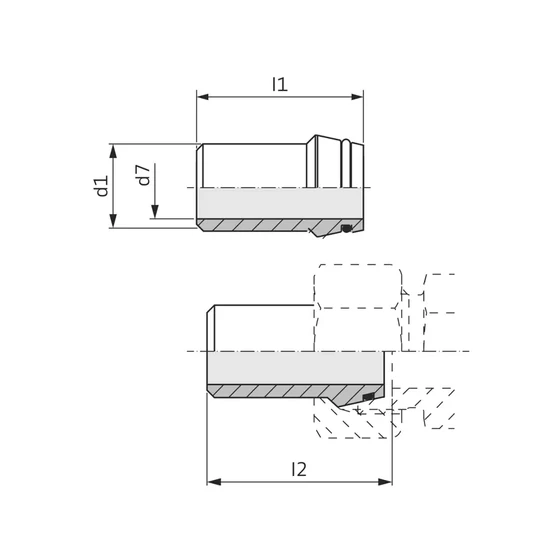 Kép 2/2 - Hegeszthető csővég O-gyűrűvel - SKA 35-L - 35×3,5