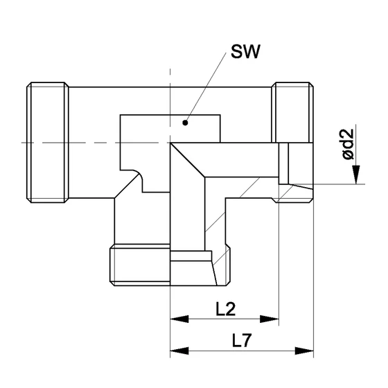 Picture 2/2 -Tube Coupling - T 22-L