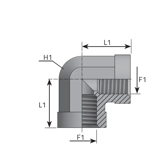 G3/4" (B-B) Könyök idom (W-BSP) - HQCCWB1200