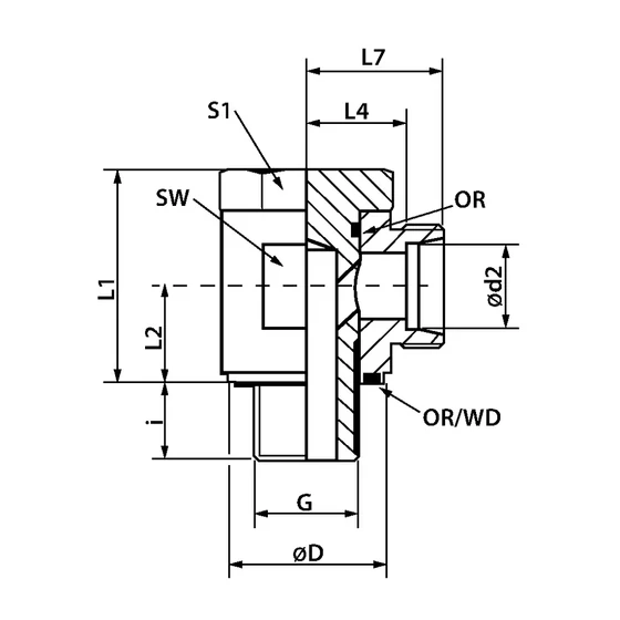 Picture 2/2 -Tube Coupling - WH 12-LM