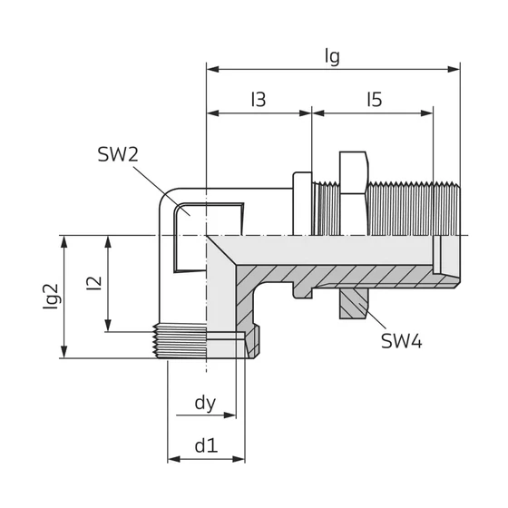Kép 2/2 - Falazatátvezető könyök - WSV 12-S