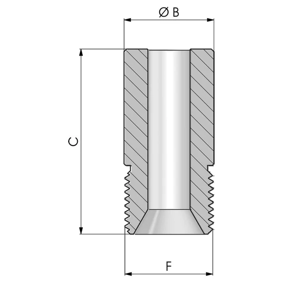 Picture 2/2 -Long half nipple - NBMNTLG1/4