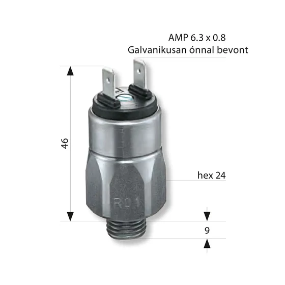 Picture 2/2 -Pressure switch - 020-050 bar - M10×1 - NC - 0163 416 01 1 061