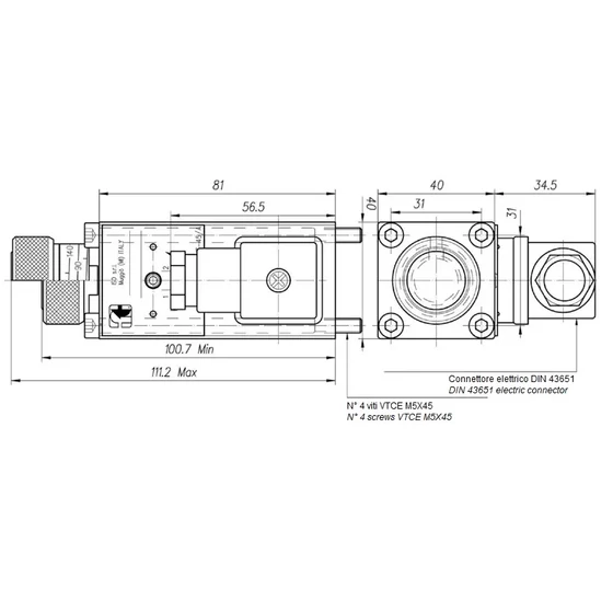 Picture 2/2 -Pressure switch - FT-IPNB-035-E with adaptor BFU-14