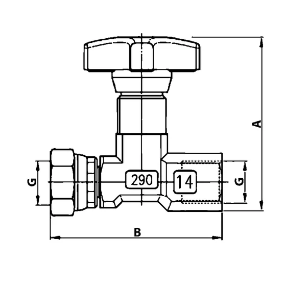 Picture 2/2 -Gauge isolator needle valve in line - FT 290-01-14