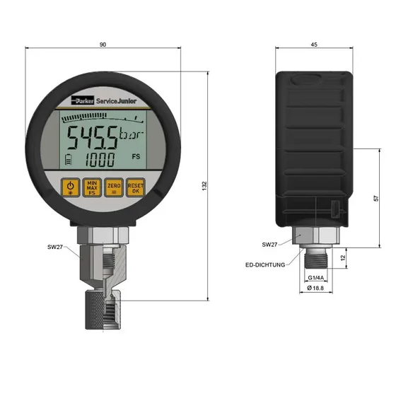 Picture 4/4 -Electronic manometer SCJN-100-01