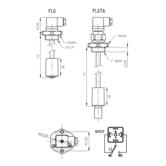 Picture 2/2 -Electrical oil level indicator - FLG.300