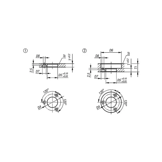 Picture 4/4 -Ball lock pins with plastic twist knob - K1064.1028
