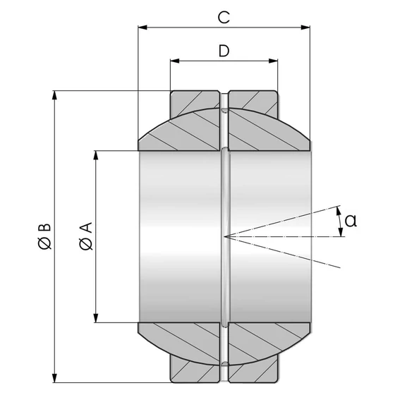 Kép 3/3 - Gömbcsapágy - GE 70 FO - GEG70ES