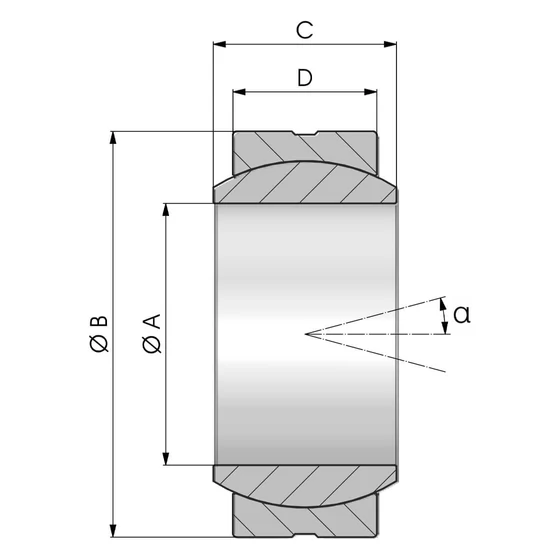 Kép 3/3 - Gömbcsapágy - GE 30 TGR - GE30ET/X