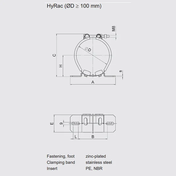 Picture 2/2 -Hydroaccumulator clamp - HyRac 167-175/178 H5 ST