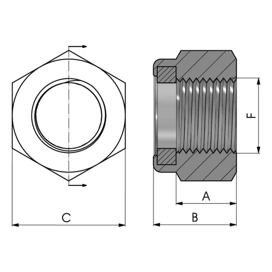 Picture 2/2 -Self-locking nut - NBDAA0001815