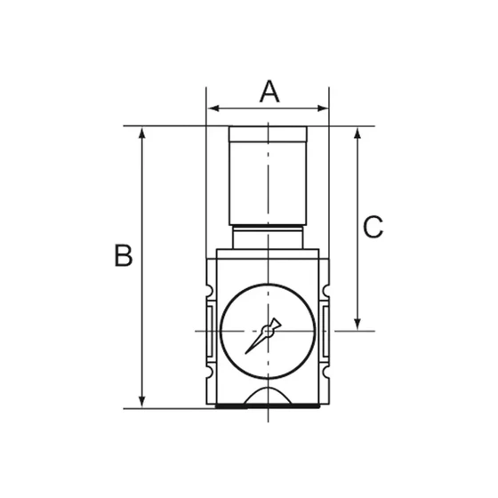 Kép 5/5 - Nyomásszabályzó - 0,1-2 bar - G1/2" - BG2 - FUTURA