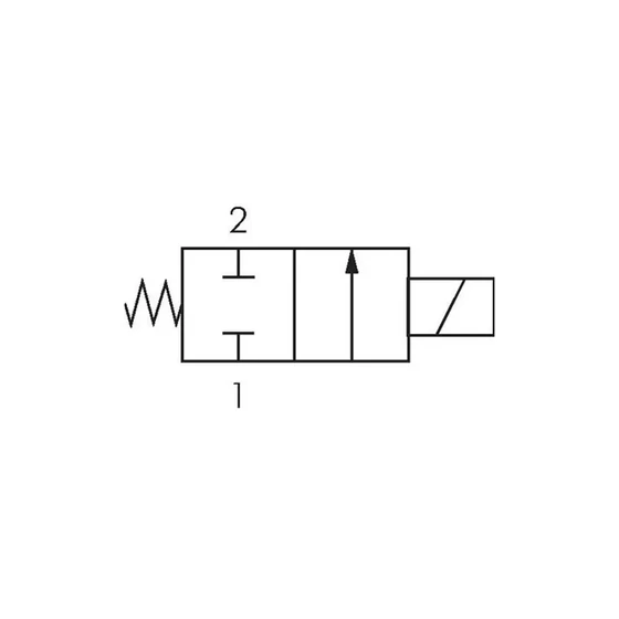 Kép 2/2 - Mágnesszelep rozsdamentes - 2/2 - NC - G1/2" - 0-16 bar - 24VDC