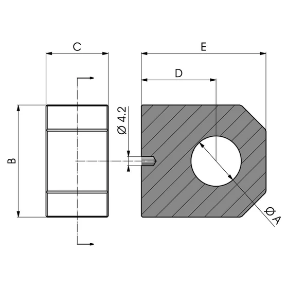 Kép 3/3 - Hegeszthető hengervég +0.2 furattal - AF S0 000 030