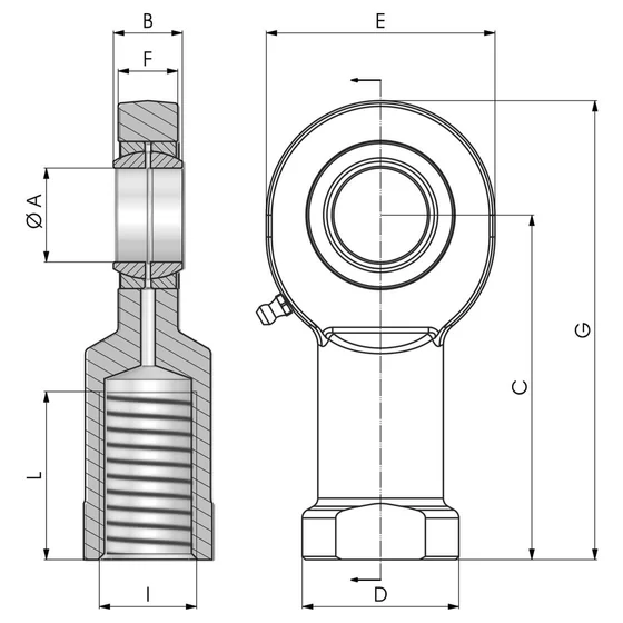 Kép 2/2 - Rúdvég menetes - SC 10 ES - SI10E